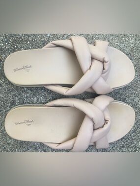 Universal Thread Braided Slide Sandals in Light Blush